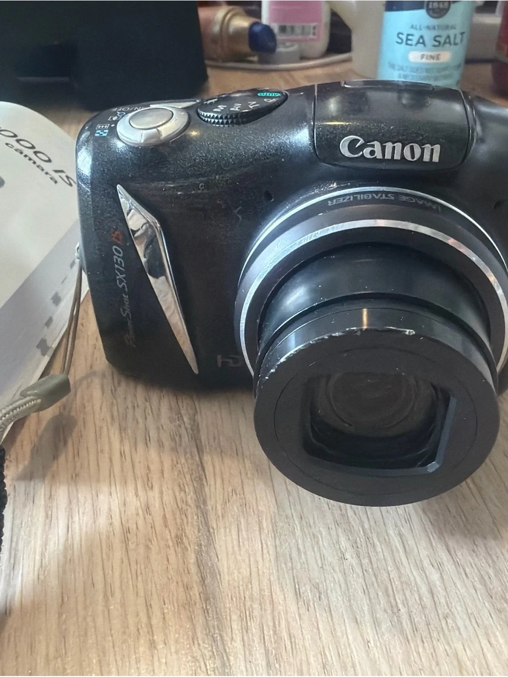 Canon SX130 IS Black Digital Compact Camera with Zoom Lens 12.1 megapixels